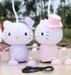 Cartoon kitty cat standing LED eye-protecting study desk lamp USB charging night light details Picture